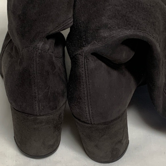 Stuart Weitzman Dark Slate Grey Suede Over-the-Knee Boots Size 6/36.5 - Picture 3 of 16